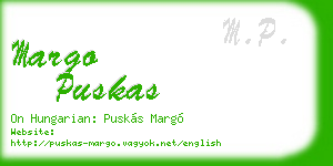 margo puskas business card